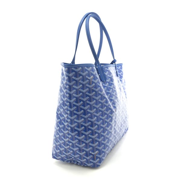 saintlouis pm 10 03 GOYARD Tote Bag Saint Louis PM Coated Canvas Leather Blue Clair