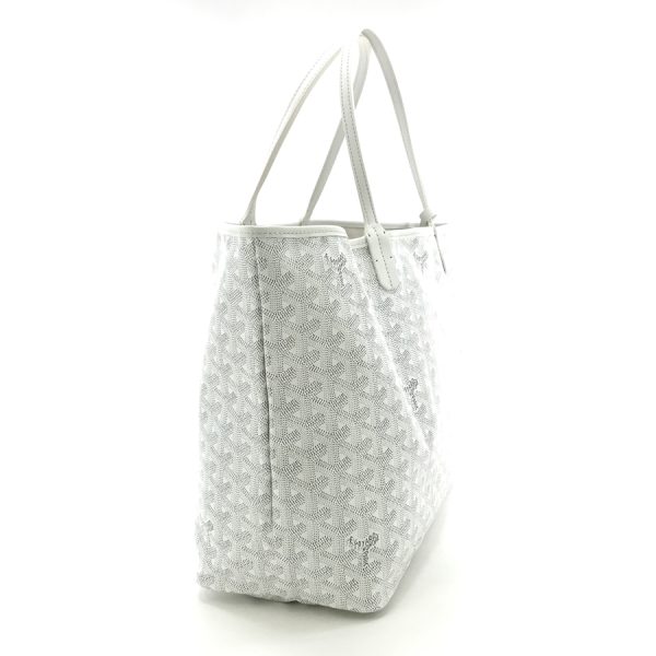 saintlouis pm 50 03 GOYARD Tote Bag Saint Louis PM Coated Canvas Leather White Blank