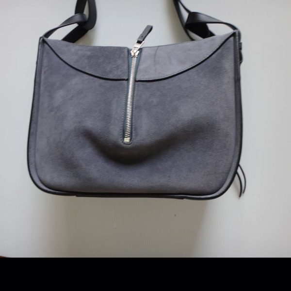 t17 4398 002 Loewe Hammock Small Leather Suede 3WAY Hand Shoulder Bag Gray