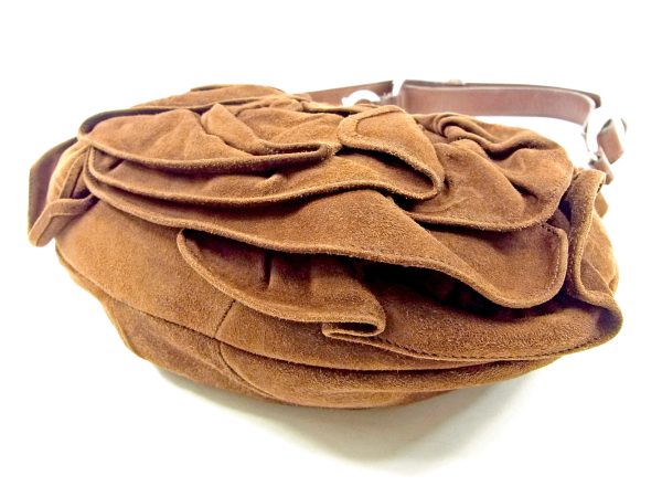 t3788 3 Saint Lauren Naja Suede Shoulder Bag Brown