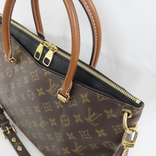 ts736641 4 Louis Vuitton Monogram Pallas Shoulder Handbag Brown