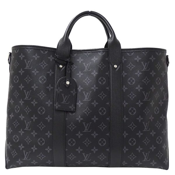 v0077421100 1 Louis Vuitton Taigarama Monogram Weekend Tote Bag Black