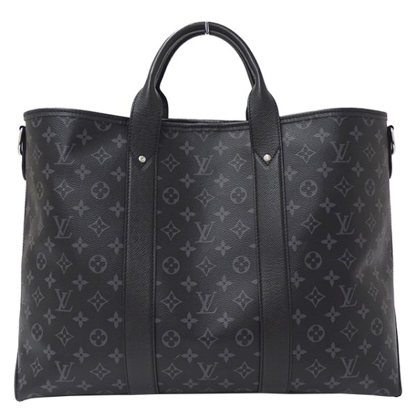 v0077421100 2 Louis Vuitton Taigarama Monogram Weekend Tote Bag Black