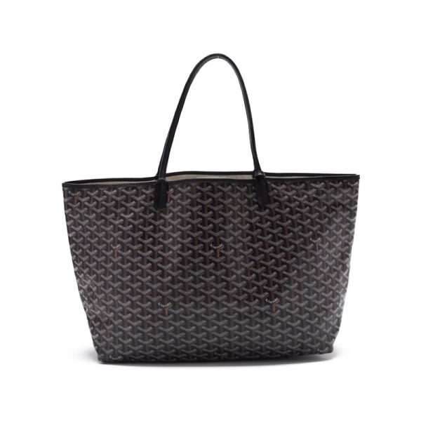 xpzknelqgm4jp 1 Goyard Saint Louis GM Coated Canvas Tote Bag Black