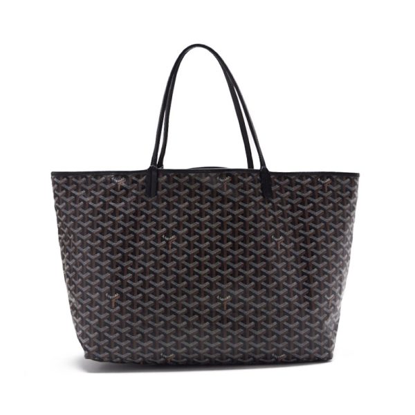 xpzknelqgm4jp 2 Goyard Saint Louis GM Coated Canvas Tote Bag Black