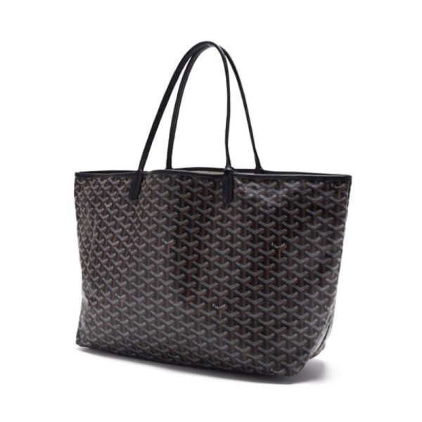 xpzknelqgm4jp 3 Goyard Saint Louis GM Coated Canvas Tote Bag Black