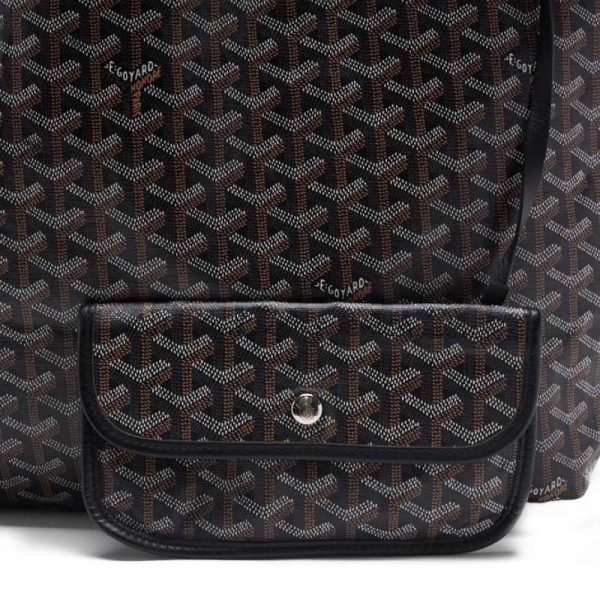 xpzknelqgm4jp 8 Goyard Saint Louis GM Coated Canvas Tote Bag Black