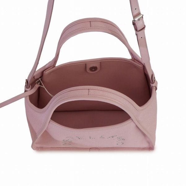 000000006971 4 Stella McCartney Large Capacity Shoulder Bag Sustainability Pink