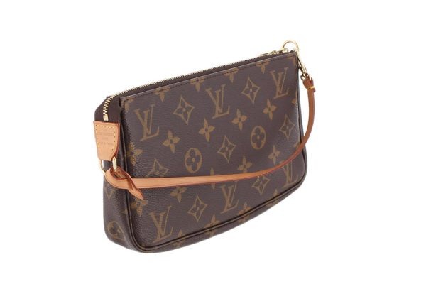 0430y17 Louis Vuitton Accessory Pouch Pochette Black Noir