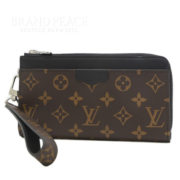 005079209 1w Louis Vuitton Macassar Zippy Long Wallet Monogram