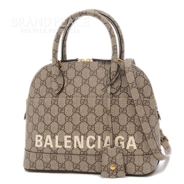 005188161 1w Gucci GG Supreme Zahacker Ville 2way Bag Beige