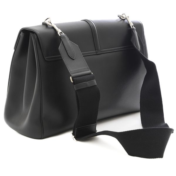 005191123 2 Celine 16 Saise Large Souple Shoulder Bag Black