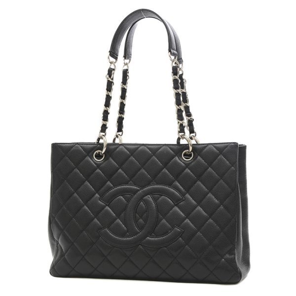 005195787 1 Chanel Matelasse GST Tote Bag Caviar Black