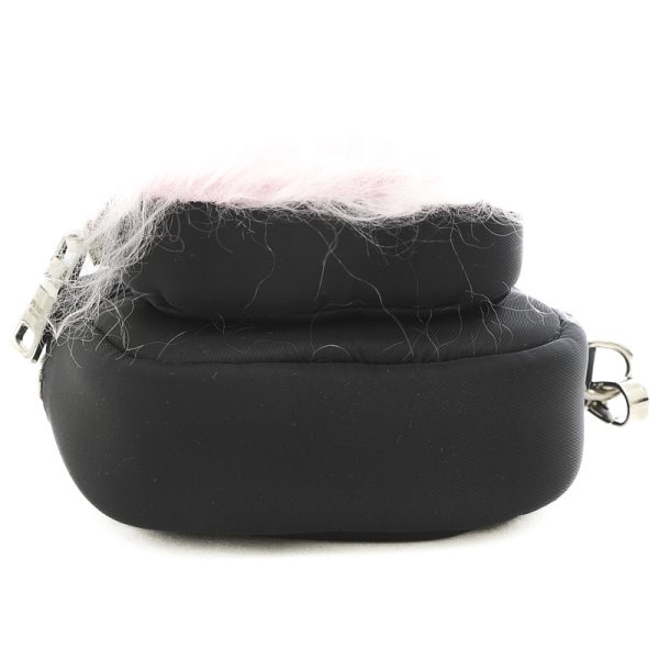 005202249 6 Prada Cargo Clutch Bag Multi Case Fur Black Pink