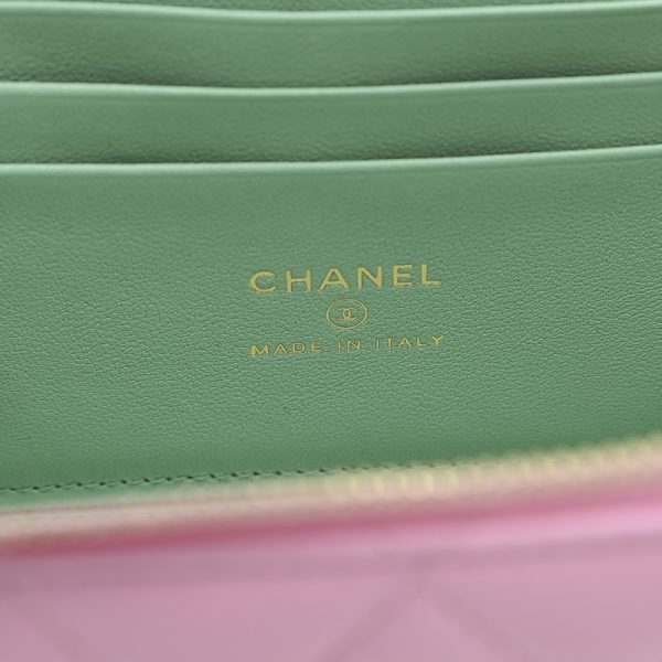 005207572 6 Chanel Matelasse Chain Shoulder Vanity Pink Green