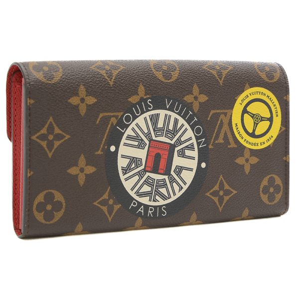 005208173 2 Louis Vuitton World Tour Sticker Long Wallet Brown