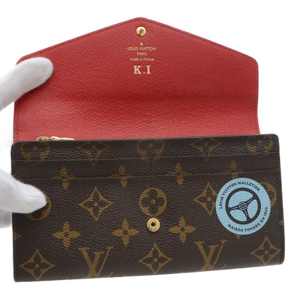 005208173 4 Louis Vuitton World Tour Sticker Long Wallet Brown