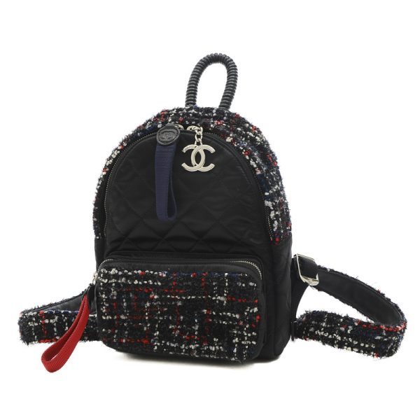 005209958 1 Chanel Matelasse Backpack Rucksack Black