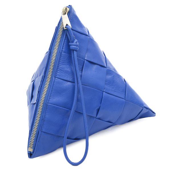 005219179 4 Bottega Veneta Maxi Pyramid Pouch Bag Cobalt