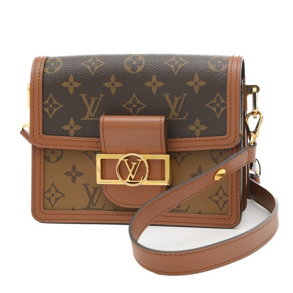 005222032 1 Louis Vuitton Dauphine Mini Shoulder Bag Brown