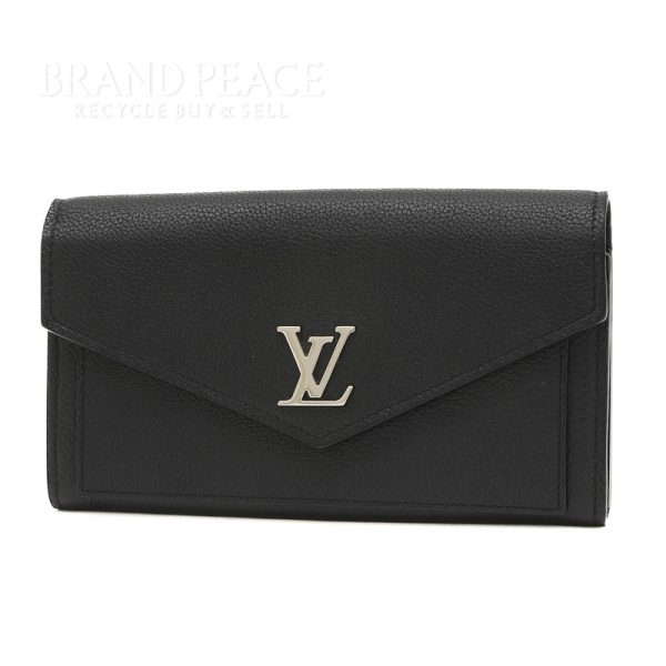 005222803 1w Louis Vuitton My Lock Me Flap Long Wallet Noir