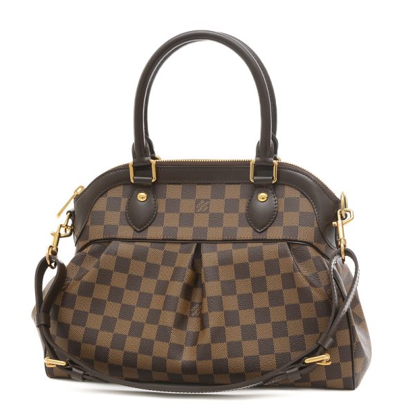 005223275 1 Louis Vuitton Damier Trevi PM 2Way Handbag Brown