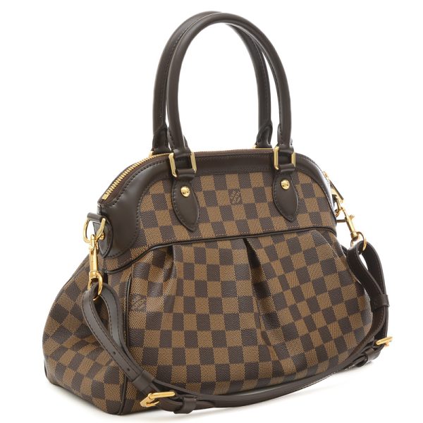 005223275 2 Louis Vuitton Damier Trevi PM 2Way Handbag Brown