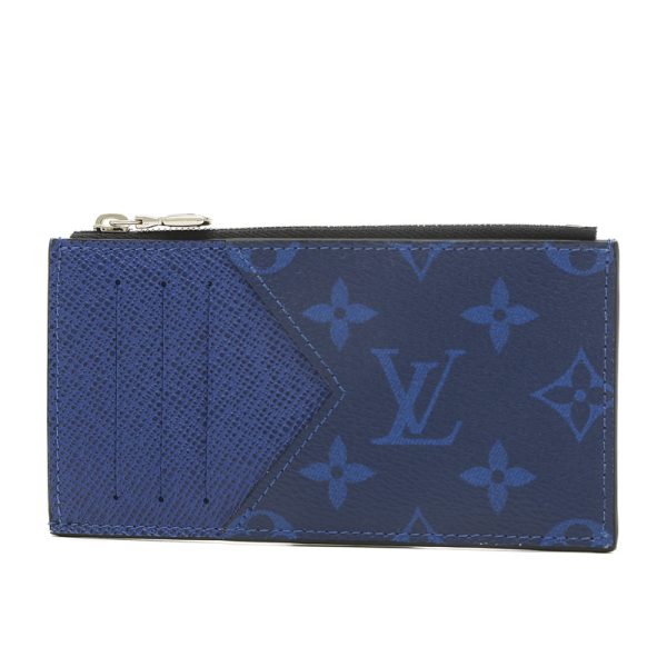 005227426 1 Louis Vuitton Taigarama Coin Card Holder Cobalt