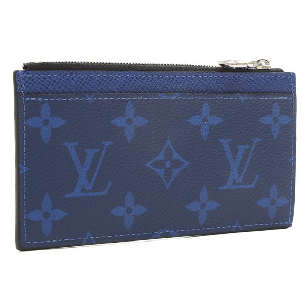 005227426 2 Louis Vuitton Taigarama Coin Card Holder Cobalt