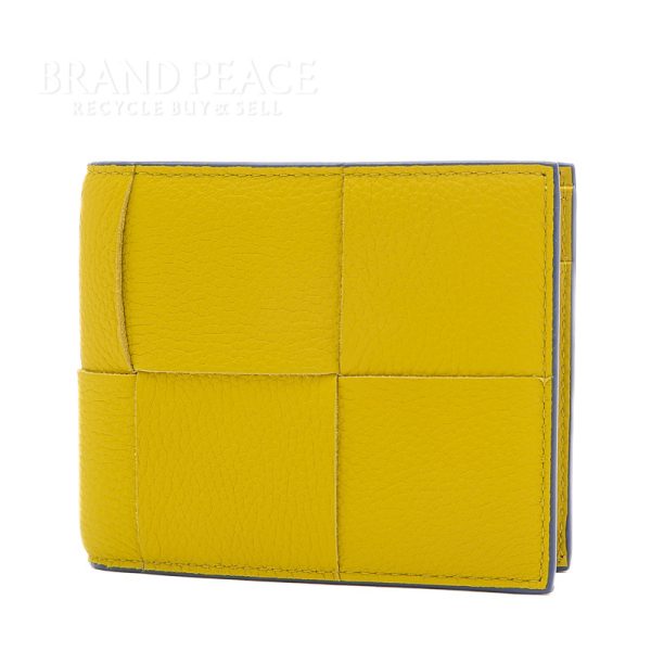 005228843 1w Bottega Veneta Cassette Bifold Wallet Yellow