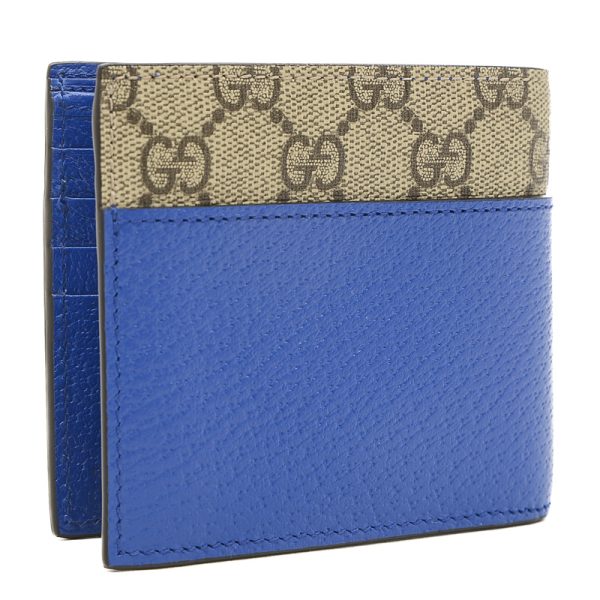 005229291 2 Gucci Cutout Interlocking G Bifold Wallet Blue