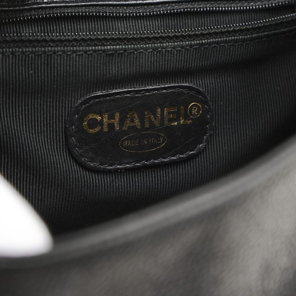 005229383 5 Chanel Triple Coco Chain Rucksack Backpack Black