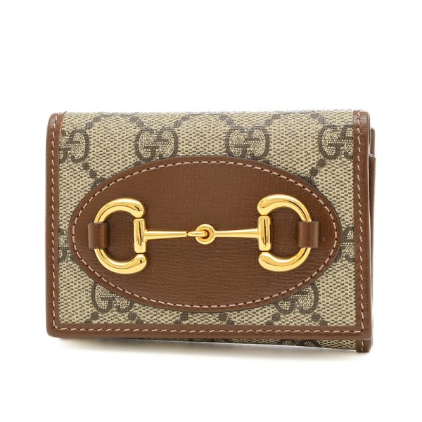 Gucci Horsebit Compact Wallet Trifold Brown - Image 8