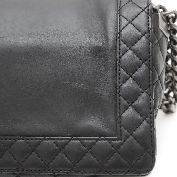 005233090 4 Chanel Chain Shoulder Bag Calf Black