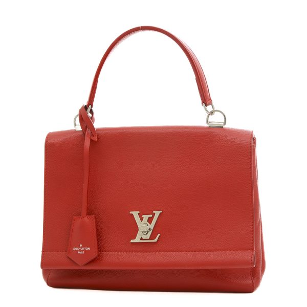 005234165 1 Louis Vuitton LockMe 2 Handbag Red