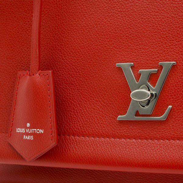 005234165 3 Louis Vuitton LockMe 2 Handbag Red