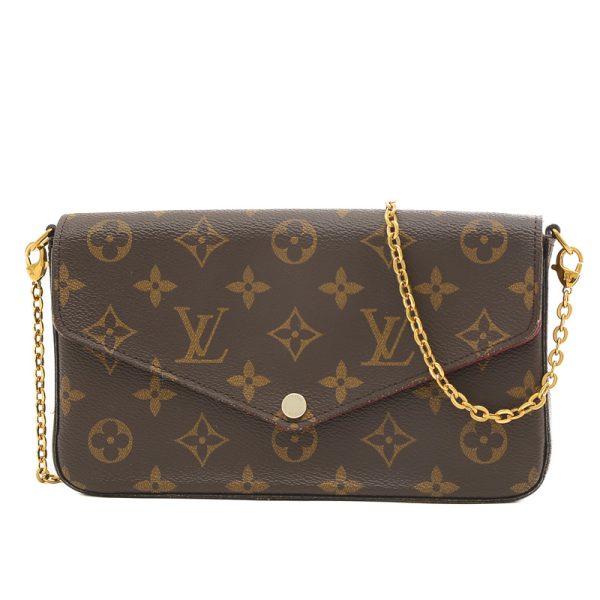 005234745 1 Louis Vuitton Pochette Chain Shoulder Bag Brown