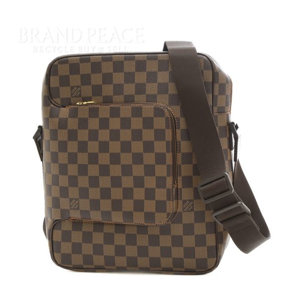 005235698 1w Louis Vuitton Damier Olaf MM Shoulder Bag Brown