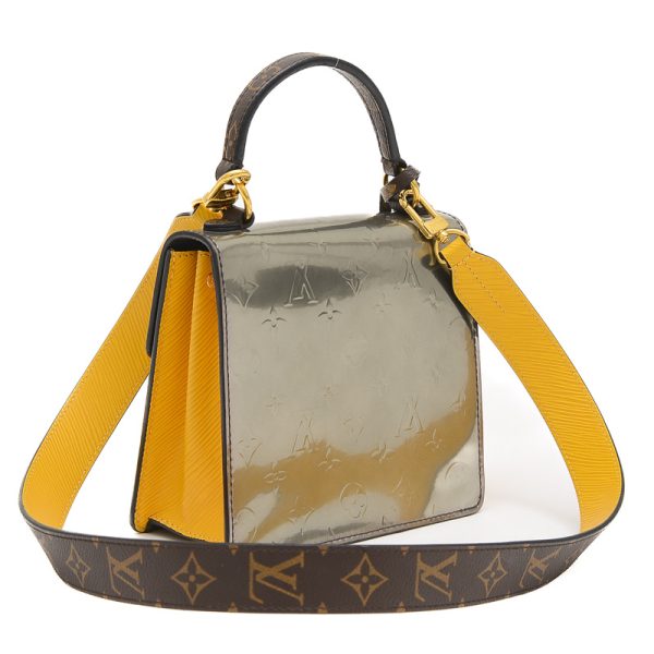 005235711 2 Louis Vuitton Spring Street PM Bag Silver Jaune