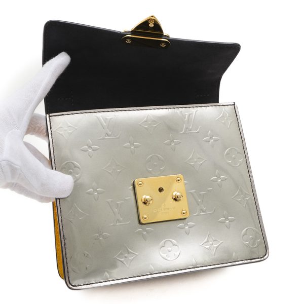 005235711 7 Louis Vuitton Spring Street PM Bag Silver Jaune