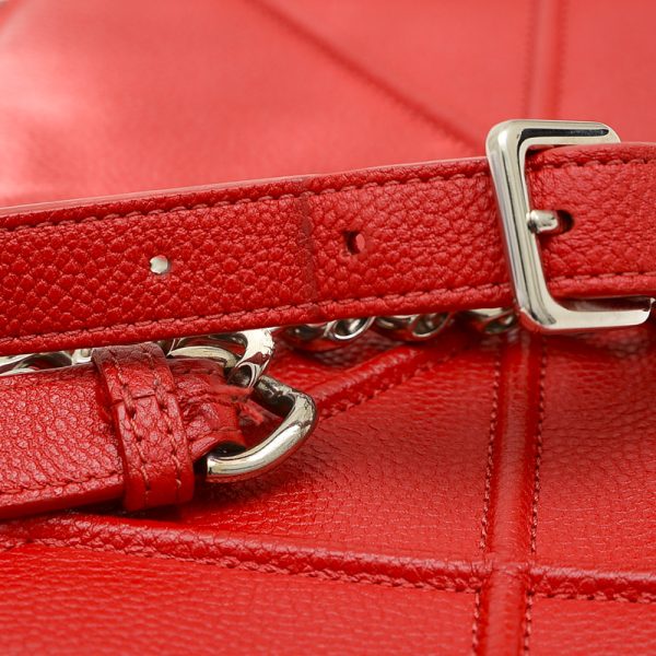 005235797 4 Dior Diorama Chain Shoulder Bag Leather Red