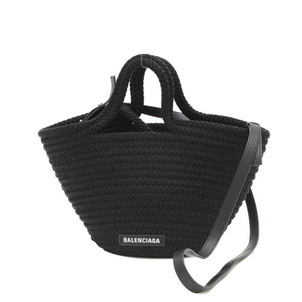 005236138 1 Balenciaga Ibiza Small Basket 2way Tote Bag Black