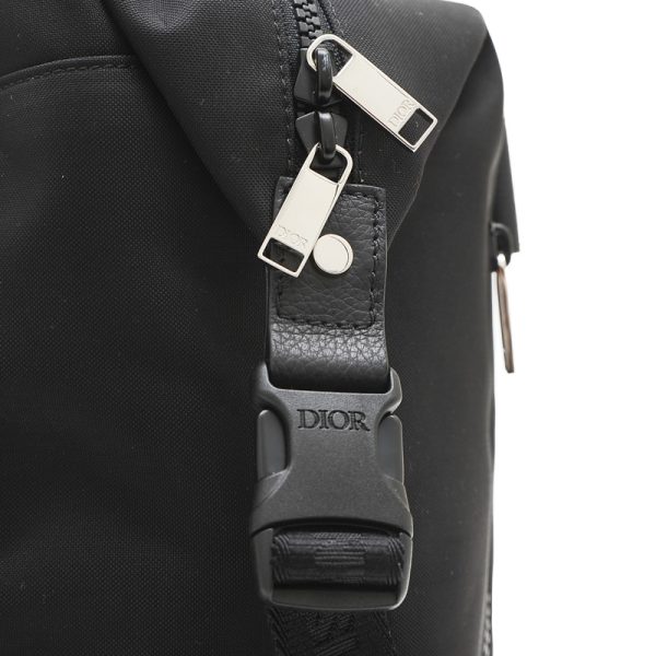 005236145 4 Dior Backpack Rucksack Nylon Leather Black Silver