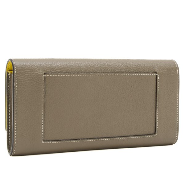 005237418 2 Celine Large Multifunction Flap Long Wallet Greige