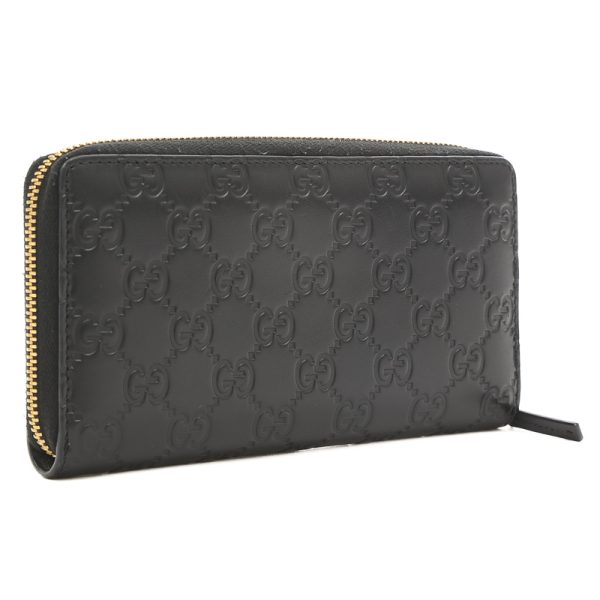 005237791 2 Gucci Guccisima Ribbon Motif Long Wallet Black