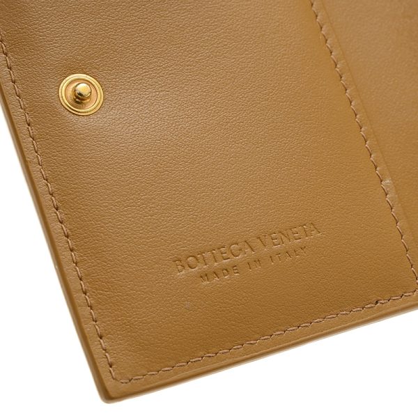 005239078 7 Bottega Veneta Maxi Bifold Compact Wallet Camel