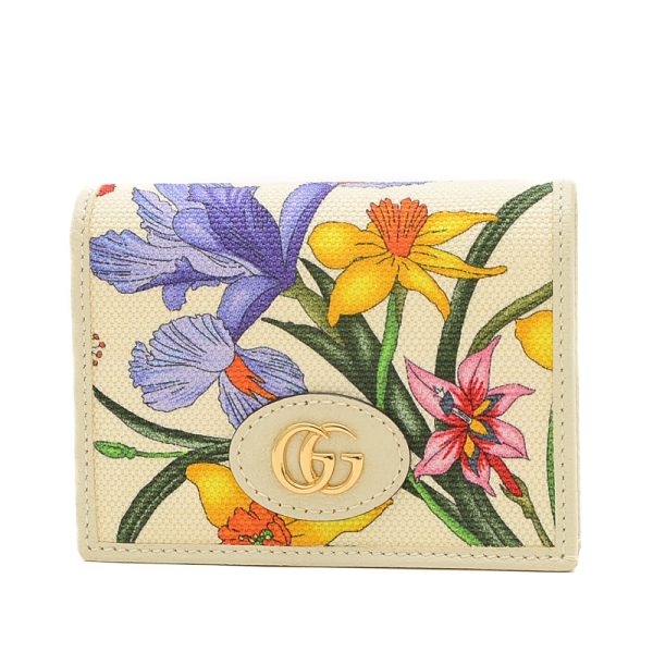 005239504 1 Gucci GG Marmont Flora Bifold Wallet Multicolor