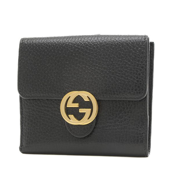 005241248 1 Gucci Interlocking G W Hook Wallet Leather Black