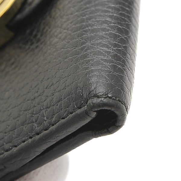 005241248 4 Gucci Interlocking G W Hook Wallet Leather Black