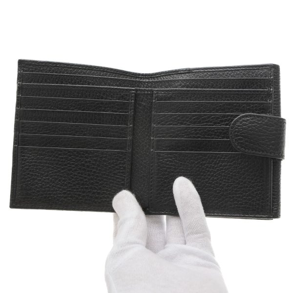 005241248 5 Gucci Interlocking G W Hook Wallet Leather Black